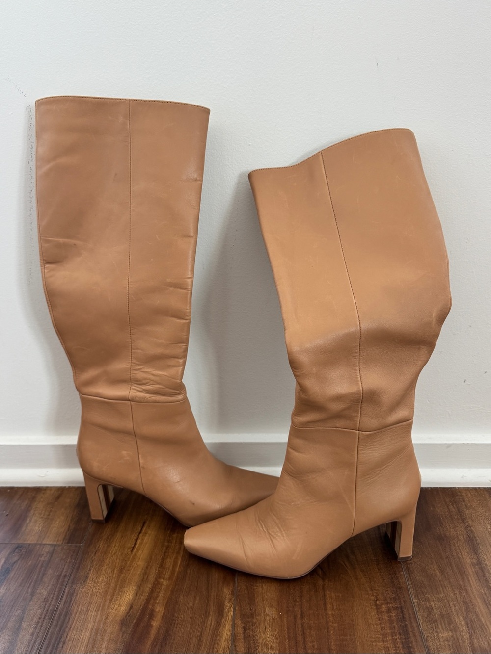Sam Edelman Tall Tan Leather Over-the-Knee Boots
